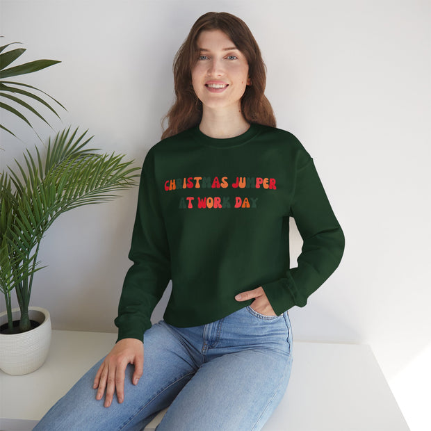 Christmas Jumper at work day sweatshirt