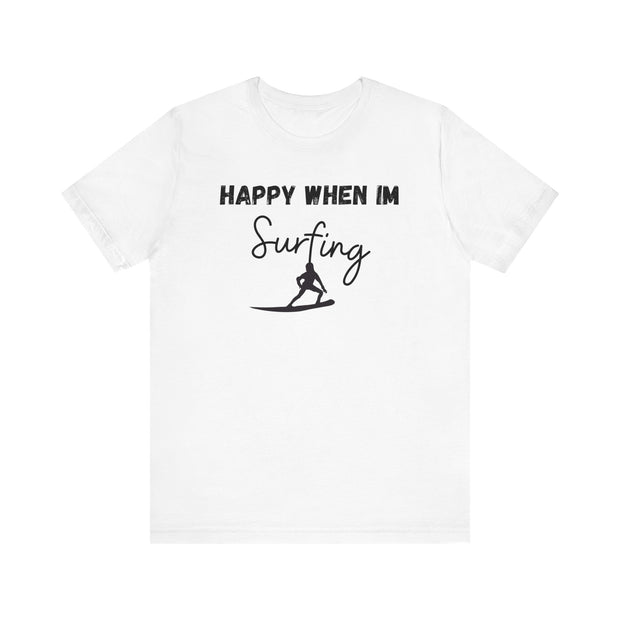 Surfing Graphic unisex Crewneck Tshirt, Gift for Surfer, Surf Van Life Tee, Surfer clothing, Surfer Dry Shirt, Hang Loose Surfer Shirt