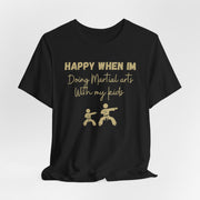 Martial Arts with Kids Crewneck t shirt, Gift for Martial Arts Mums and Dads, Karate club tee, Junior Martial Arts Instructor gift