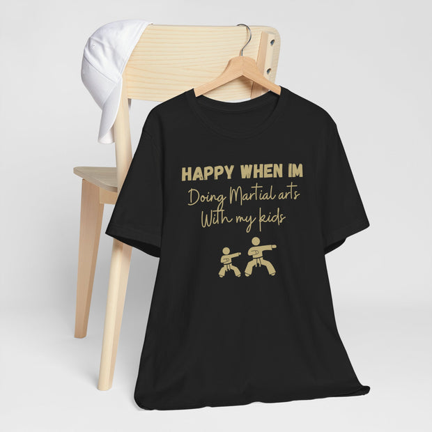 Martial Arts with Kids Crewneck t shirt, Gift for Martial Arts Mums and Dads, Karate club tee, Junior Martial Arts Instructor gift