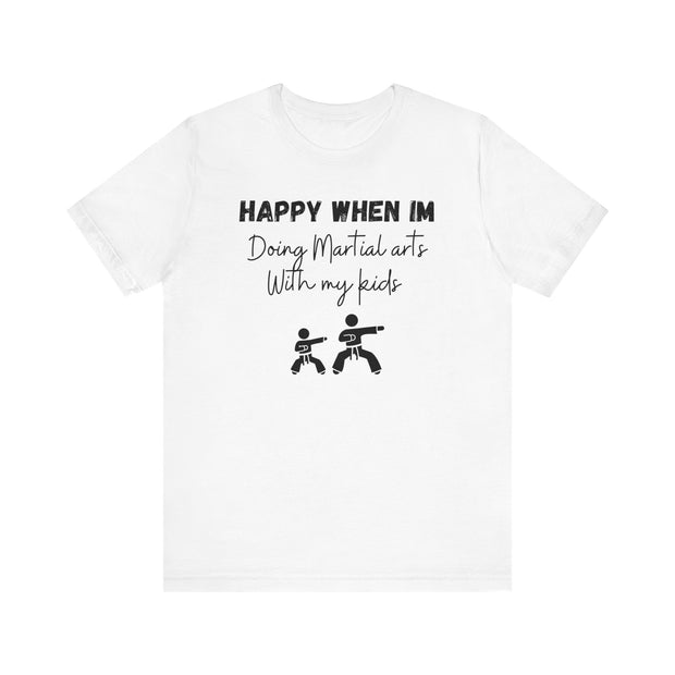 Martial Arts with Kids Crewneck t shirt, Gift for Martial Arts Mums and Dads, Karate club tee, Junior Martial Arts Instructor gift