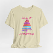 Lets go Christmas pastel t shirt