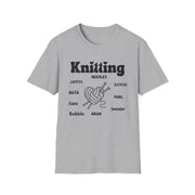 Knitting Heart Unisex Crewneck tshirt,Hats Jumper, Knitting pattern heart antler, Knitting Gift, gifts for crafters, Jumbo knitters Birthday present, Knit and Natter
