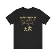 Martial Arts with Kids Crewneck t shirt, Gift for Martial Arts Mums and Dads, Karate club tee, Junior Martial Arts Instructor gift