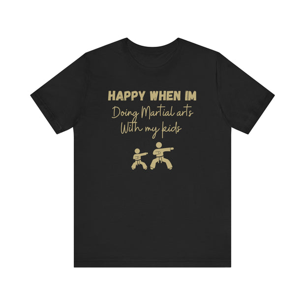 Martial Arts with Kids Crewneck t shirt, Gift for Martial Arts Mums and Dads, Karate club tee, Junior Martial Arts Instructor gift