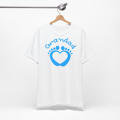 Grandad tshirt blue baby feet grandad shirt