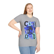 Cash is not dead blue unisex Crewneck t shirt