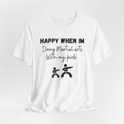 Martial Arts with Kids Crewneck t shirt, Gift for Martial Arts Mums and Dads, Karate club tee, Junior Martial Arts Instructor gift