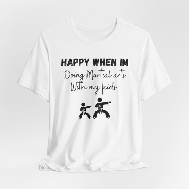 Martial Arts with Kids Crewneck t shirt, Gift for Martial Arts Mums and Dads, Karate club tee, Junior Martial Arts Instructor gift