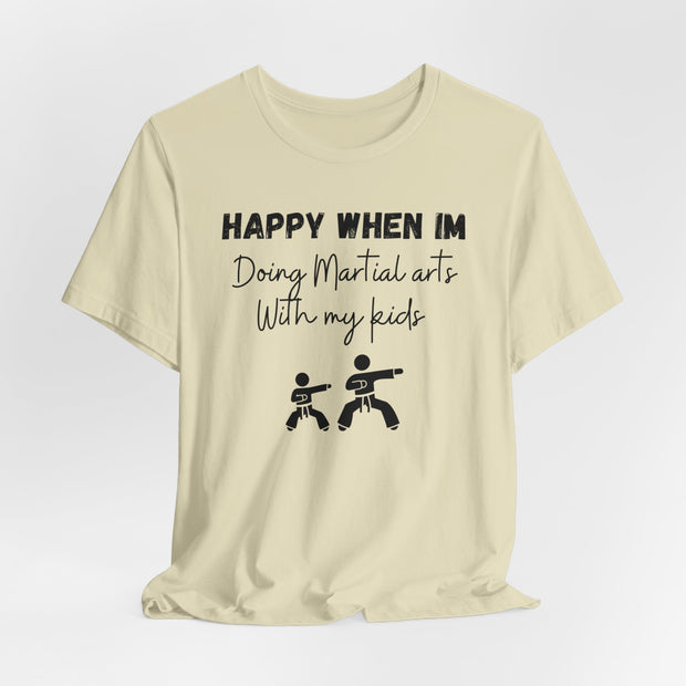 Martial Arts with Kids Crewneck t shirt, Gift for Martial Arts Mums and Dads, Karate club tee, Junior Martial Arts Instructor gift
