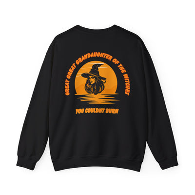 Glamorous Witch Trendy Retro Runset Great Great Grandaughter of the Witch you Could Burn Sweatshirt gift for Mum