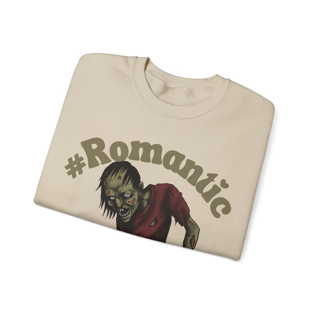 Romantic Zombie Crewneck Sweatshirt for Halloween and beyond