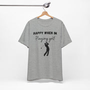 Mens Golf Crewneck t shirt, Golf gift for men, Golf slogan TShirt, Golf swing graphic shirt, Giolf Driving range practice tee for him,