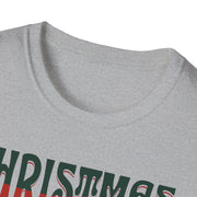 Christmas Wave Font T-Shirt in Festive Red and Green | Holiday Graphic Tee
