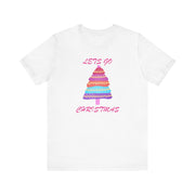 Lets go Christmas pastel t shirt