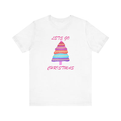 Lets go Christmas pastel t shirt