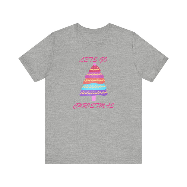 Lets go Christmas pastel t shirt