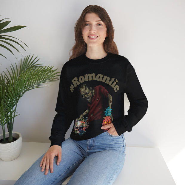 Romantic Zombie Crewneck Sweatshirt for Halloween and beyond