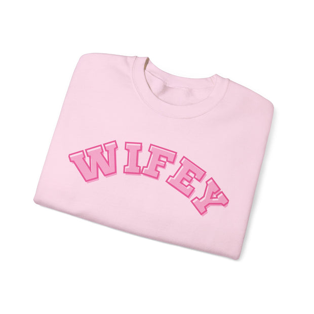 Wifey Valentines matching sweatshirt, Girlfriend gift , Engagement present, Couples wifey hubby  jumper, Honeymoon going away outfit