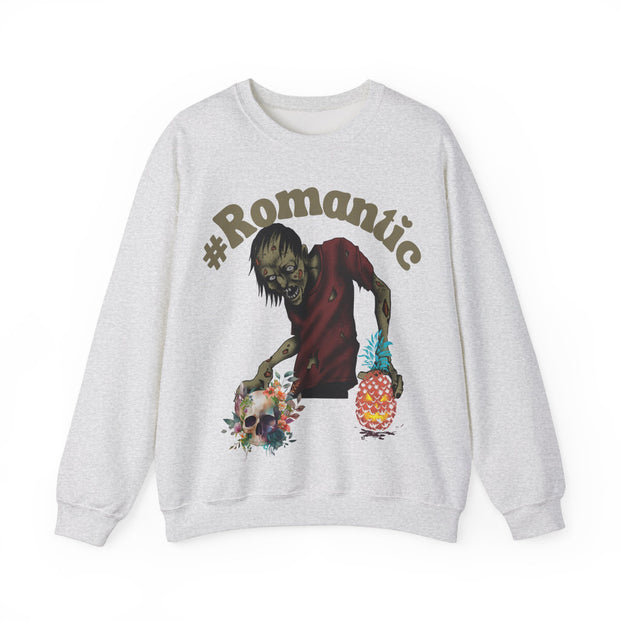 Romantic Zombie Crewneck Sweatshirt for Halloween and beyond