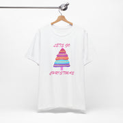 Lets go Christmas pastel t shirt