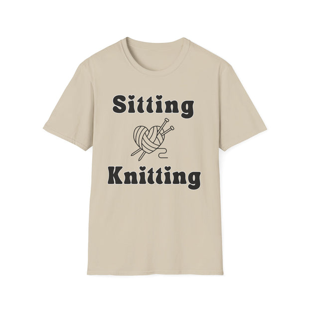 Knitting Heart Unisex Crewneck tshirt,Hats Jumper, Knitting pattern heart antler, Knitting Gift, gifts for crafters, Jumbo knitters Birthday present, Knit and Natter