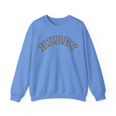 Hubby Valentine Crewneck Sweatshirt, Couples Anniversary jumper ,Trendy Hubby Unisex Husband Gift, Engagement Present,  Husband Honeymoon