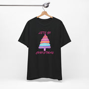 Lets go Christmas pastel t shirt