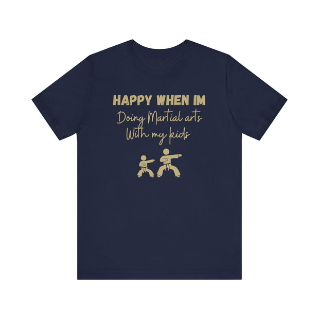 Martial Arts with Kids Crewneck t shirt, Gift for Martial Arts Mums and Dads, Karate club tee, Junior Martial Arts Instructor gift