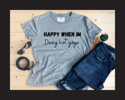 Hot yoga t shirt gifts for her, unisex grey hot yoga Tshirt, Boyfriend gift, girlfriend gift, date night, unisex yoga wear, summer vibes tee