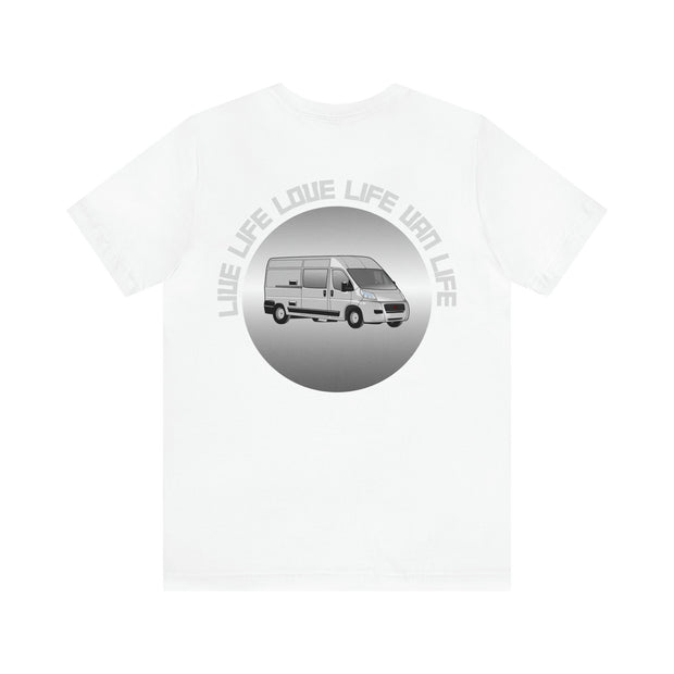 Van life Tshirt, pocket and back print T Shirt, boyfriend gift, off grid tee, van , gift for delivers drivers, courier gift, live in van tee