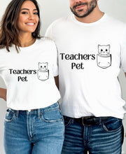 Teachers Pet Cat t shirt, cat lover gift ,Teachers thank you gift, back to school, new teacher gift, teaching assistant gift from teacher.