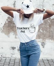 Teachers Pet Puppy T shirt, teacher loves dogs tshirt, cute puppy teacher shirt, Teaching assistant gift from teacher, End of year teacher t