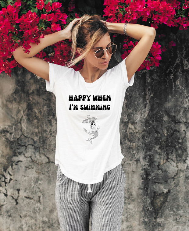 Buy Mermaid T-Shirt Dolphin Swimming Tee | Gift Solutions