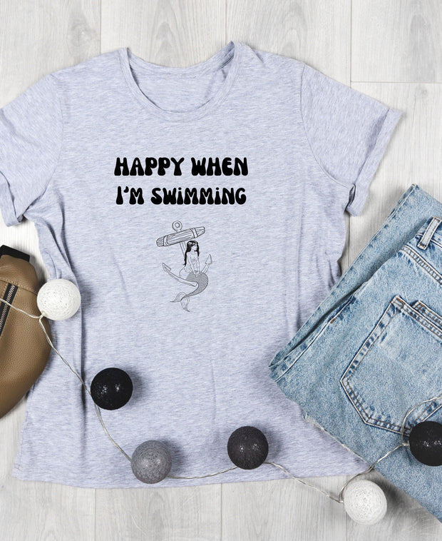 Buy Mermaid T-Shirt Dolphin Swimming Tee | Gift Solutions