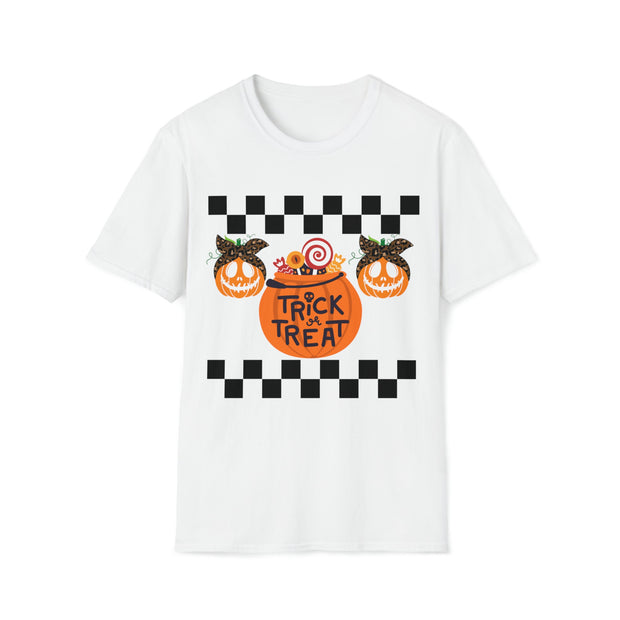 Cute pumpkin tshirt, trick or treat shirt for mum and dad, halloween fun party,
