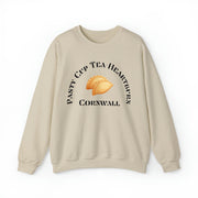 Pasty cup tea heartburn unisex Crewneck Sweatshirt, funny Cornish sweatshirt, Cornish pasty gift, sweatshirt from Cornwall, Cornish gifts