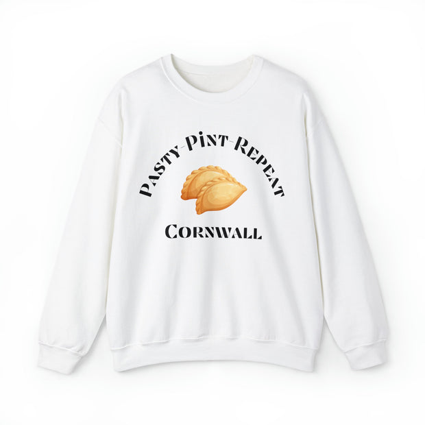 Pasty Pint repeat unisex Crewneck Sweatshirt, Cornish pasty sweatshirt,sweatshirt from Cornwall,Cornish gifts,Beer festival sweatshirt,