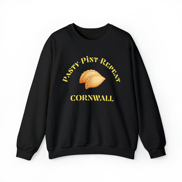 Pasty Pint repeat Crewneck Sweatshirt, Sweatshirt form Cornwall,Cornish gifts,Beer festival sweatshirt, Cornish  Pasty gift,