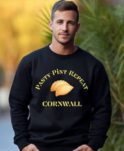 Pasty Pint repeat Crewneck Sweatshirt, Sweatshirt form Cornwall,Cornish gifts,Beer festival sweatshirt, Cornish  Pasty gift,
