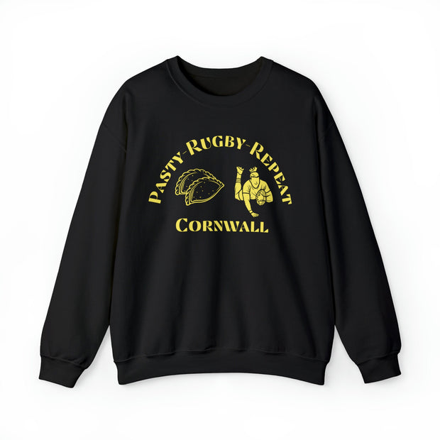 Pasty Rugby repeat unisex Crewneck Sweatshirt, Cornish pasty sweatshirt, Cornish rugby sweatshirt,Cornish gifts,gifts for Rugby fans