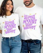 Spooky Creapy Ghostly unisex Crew tshirt, Halloween creepy Party T Shirt,