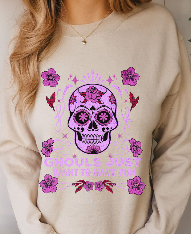 Buy Cute Skull Sweatshirt - Halloween Crewneck | Gift Solutions