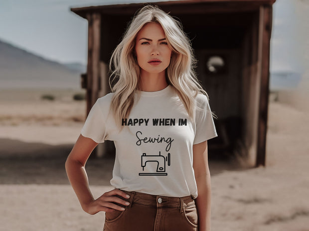 Sewing machine Crewneck t shirt