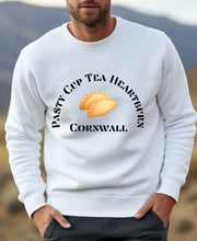 Pasty cup tea heartburn unisex Crewneck Sweatshirt, funny Cornish sweatshirt, Cornish pasty gift, sweatshirt from Cornwall, Cornish gifts