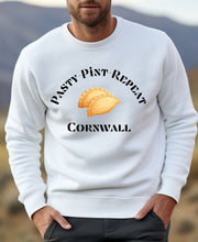 Pasty Pint repeat unisex Crewneck Sweatshirt, Cornish pasty sweatshirt,sweatshirt from Cornwall,Cornish gifts,Beer festival sweatshirt,