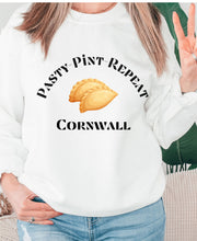 Pasty Pint repeat unisex Crewneck Sweatshirt, Cornish pasty sweatshirt,sweatshirt from Cornwall,Cornish gifts,Beer festival sweatshirt,