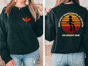 Retro Sunset Dancer Silhouette Women's Sweatshirt gift for Sister, Great Great Granddaughter of the Witch you Could Burn Funny Halloween