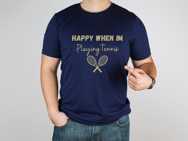 Tennis Racket graphic Crewneck T shirt, Gift for Tennis Player or fan, Tennis gear tee, Gift for active couples, Tennis fashion