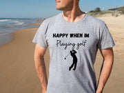 Mens Golf Crewneck t shirt, Golf gift for men, Golf slogan TShirt,  Golf swing graphic shirt, Golf Driving range practice tee for him,